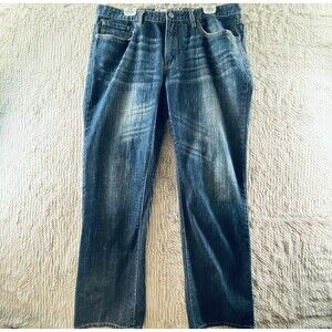Kenneth Cole Reaction Men's Jeans 38x31 Boot Cut Medium Wash Denim Casual Wear